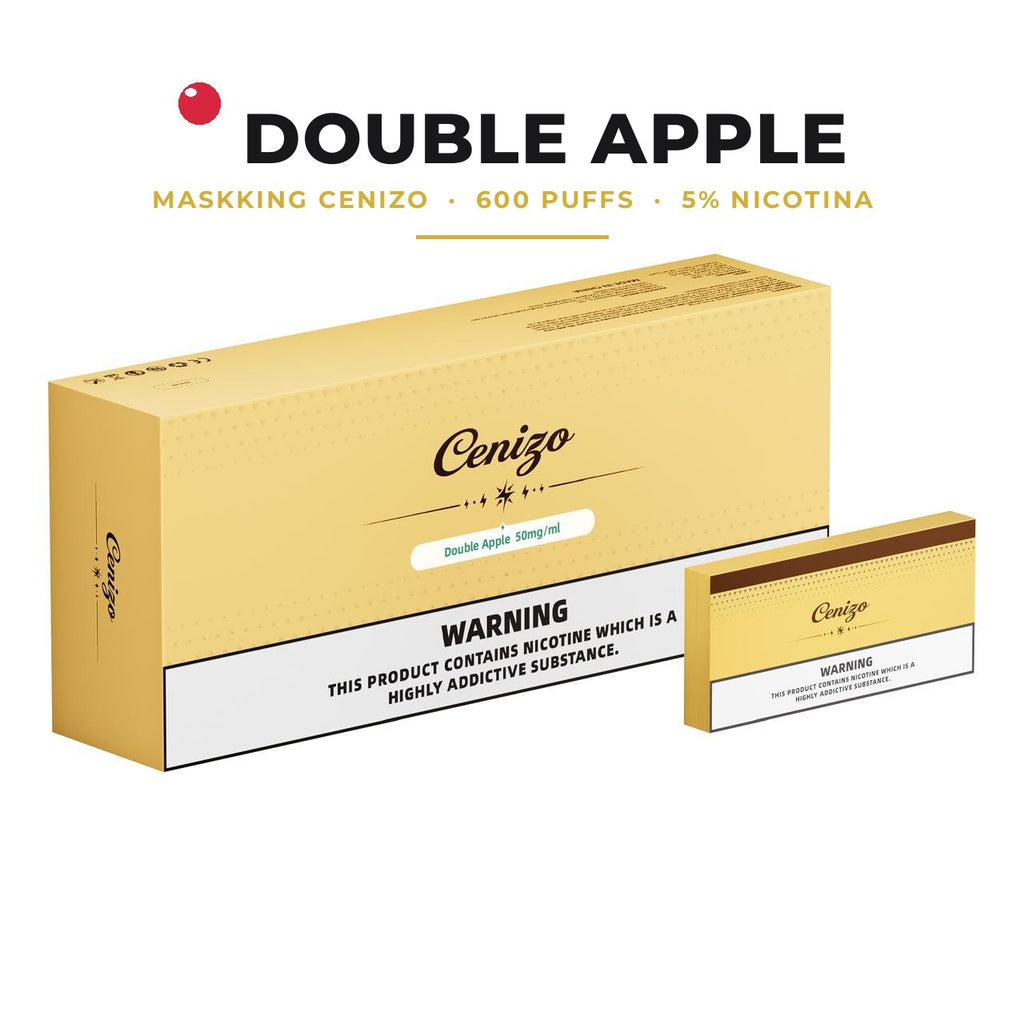 Maskking Cenizo sabor Double Apple, 600 puffs, cajetilla 5 piezas