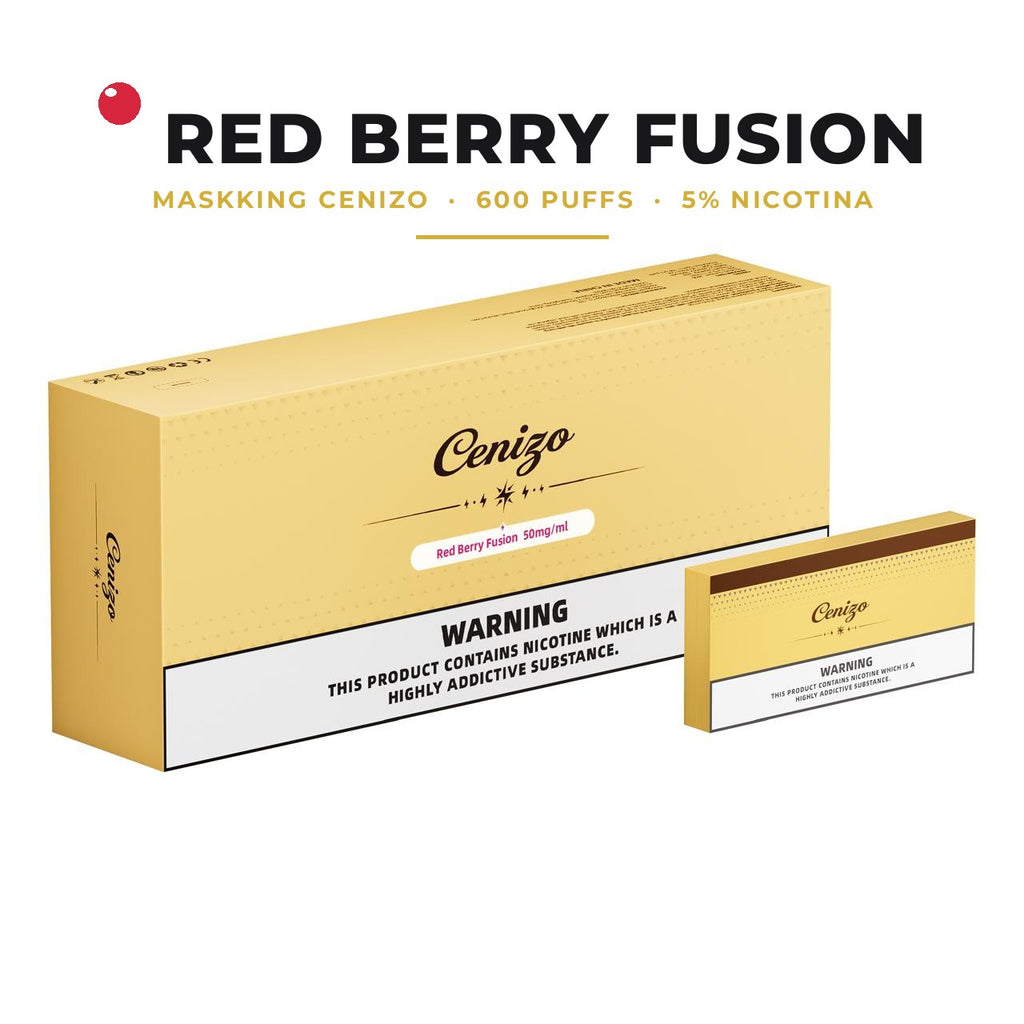 Maskking Cenizo sabor Red Berry Fusion, 600 puffs, cajetilla 5 piezas