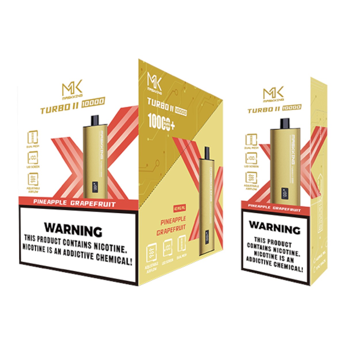 Maskking Turbo II (10 Pack) Pineapple Grapefruit