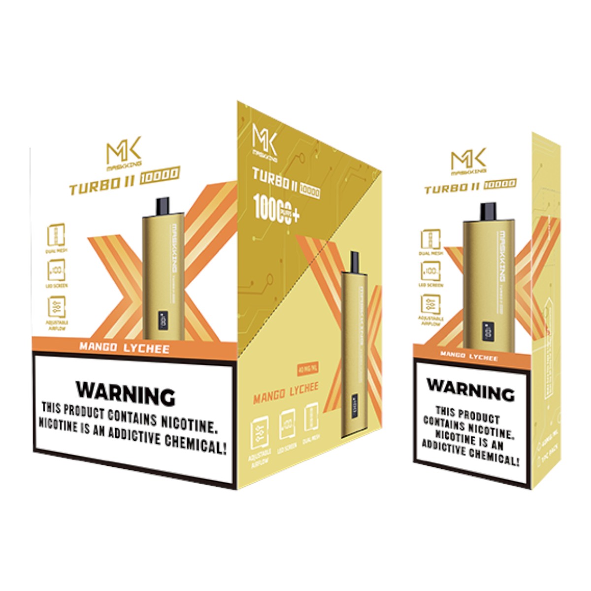 Maskking Turbo II (10 Pack) Mango Lychee