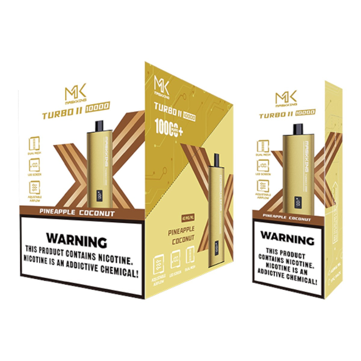 Maskking Turbo II (10 Pack) Pineapple Coconut