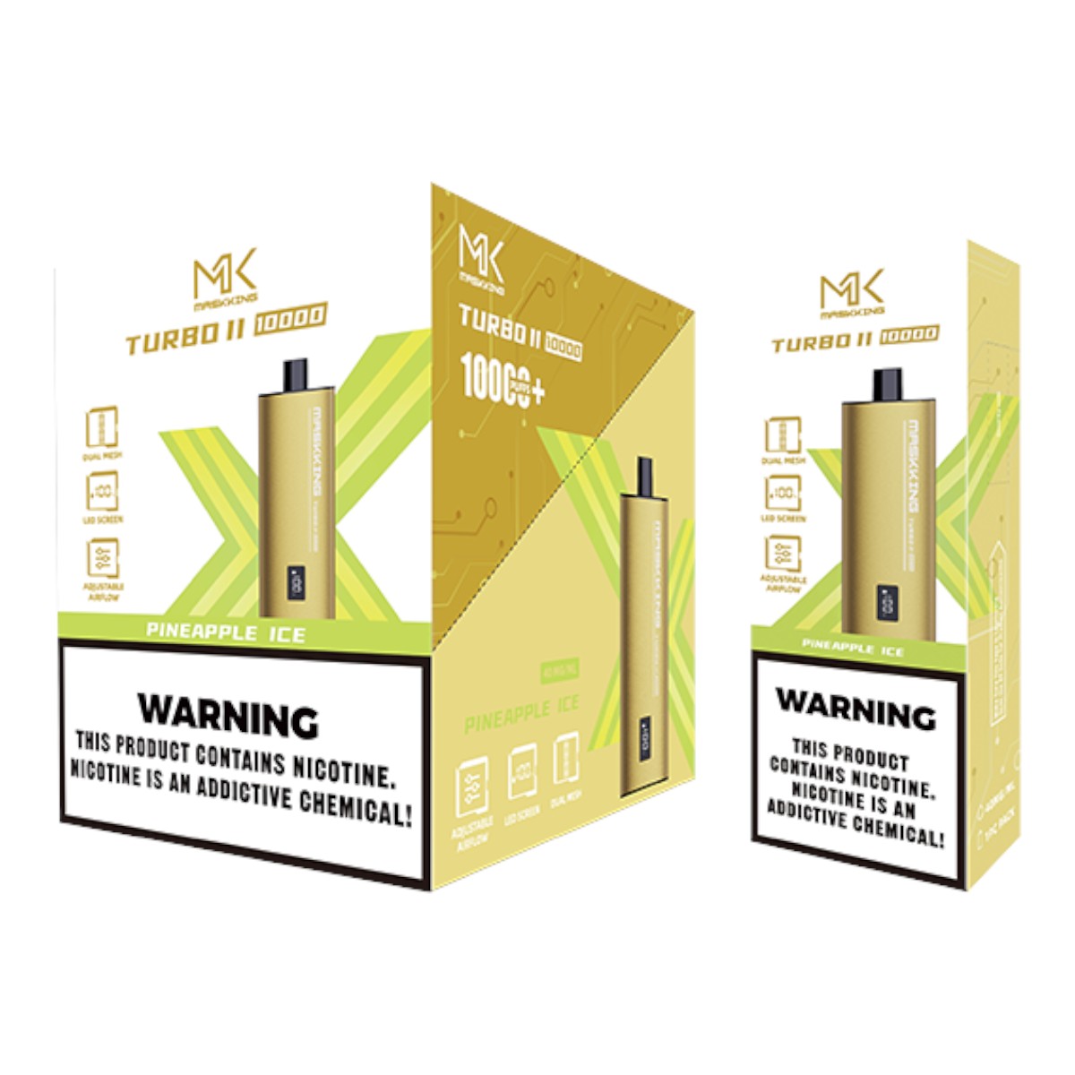 Maskking Turbo II (10 Pack) Pineapple Ice