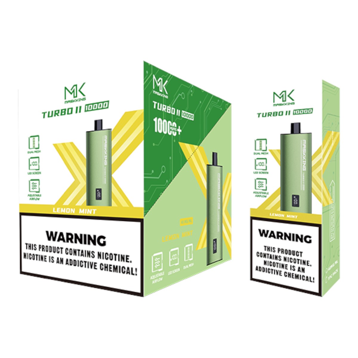 Maskking Turbo II (10 Pack) Lemon Mint