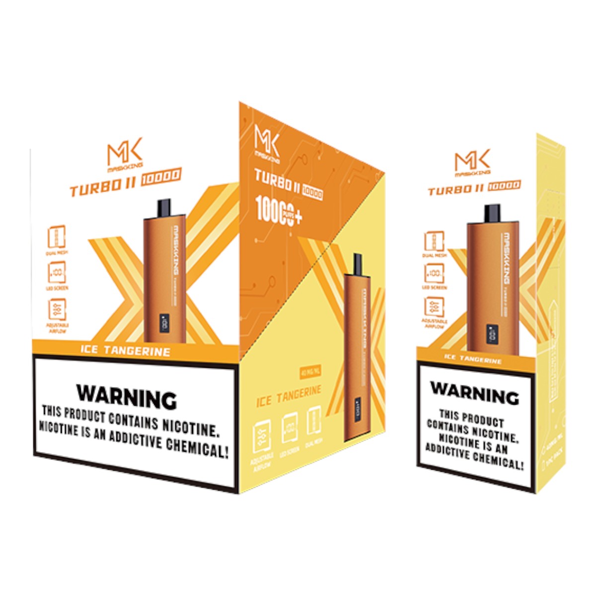 Maskking Turbo II (10 Pack) Tangerine Ice