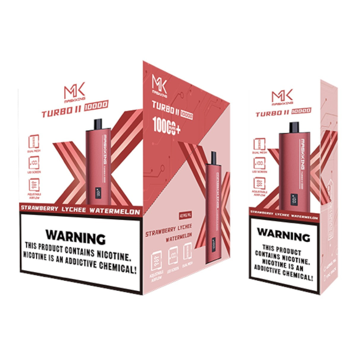 Maskking Turbo II (10 Pack) Strawlychee Watermelon