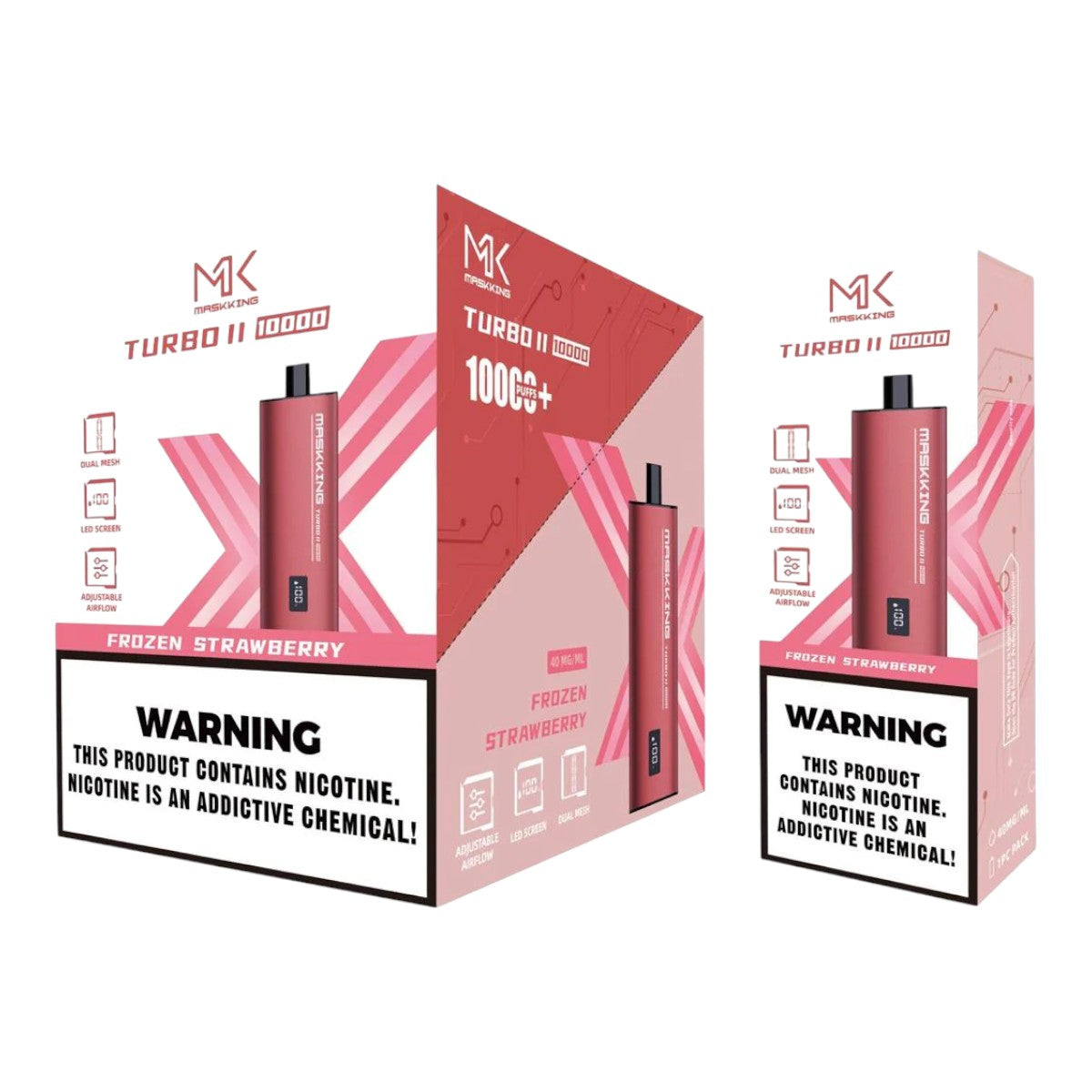 Maskking Turbo II (10 Pack) Frozen Strawberry