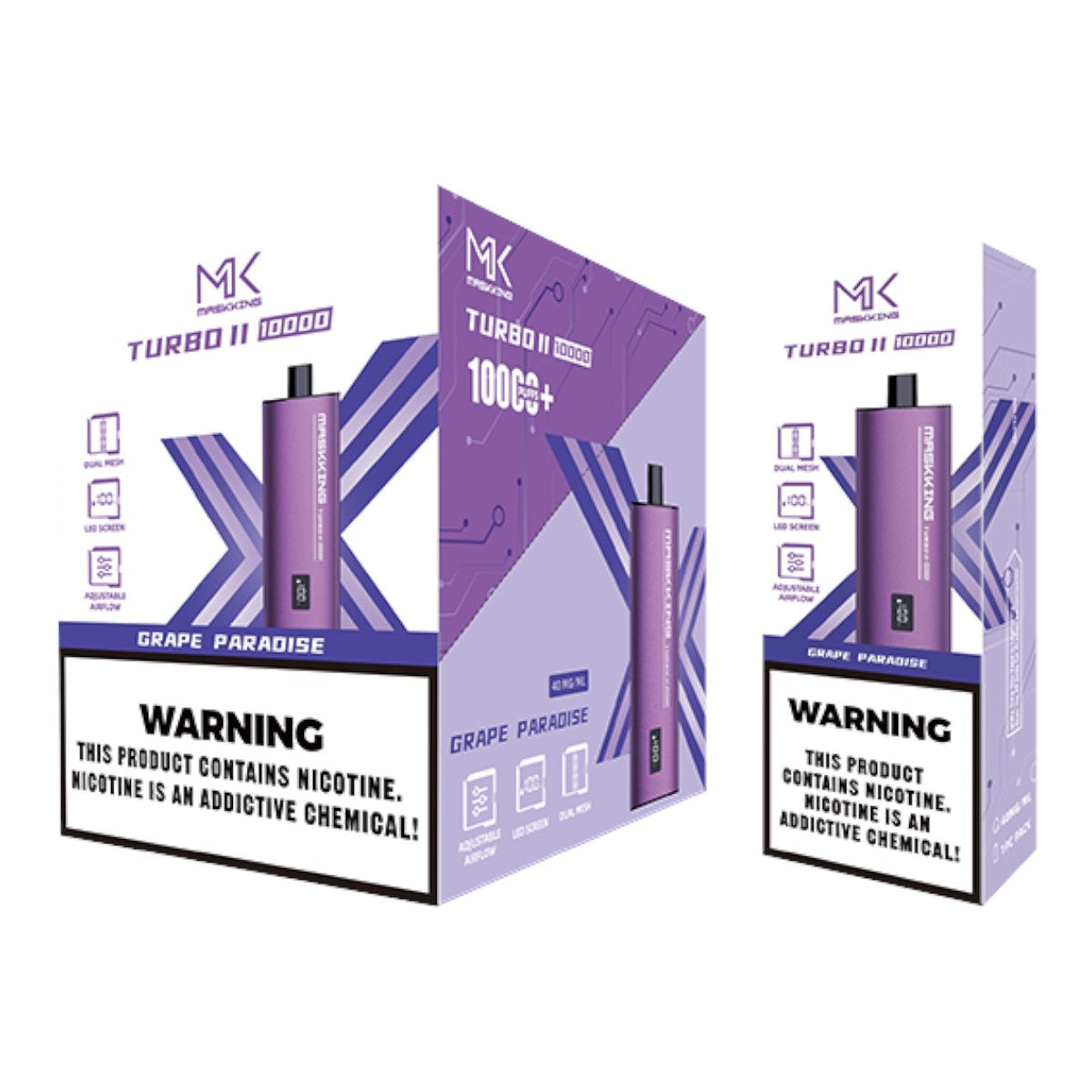 Maskking Turbo II (10 Pack) Grape Paradise