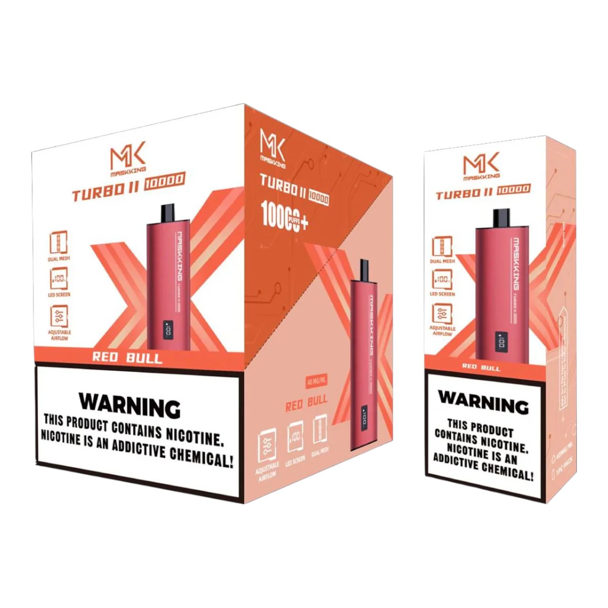 Maskking Turbo II (10 Pack) Red Bull