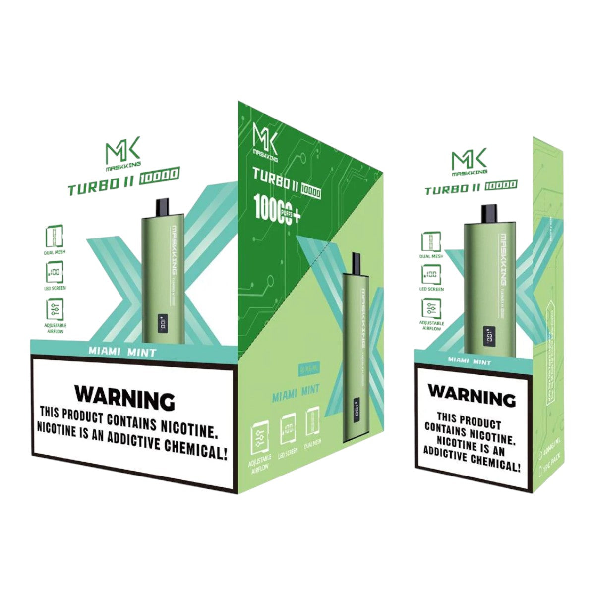 Maskking Turbo II (10 Pack) Miami Mint