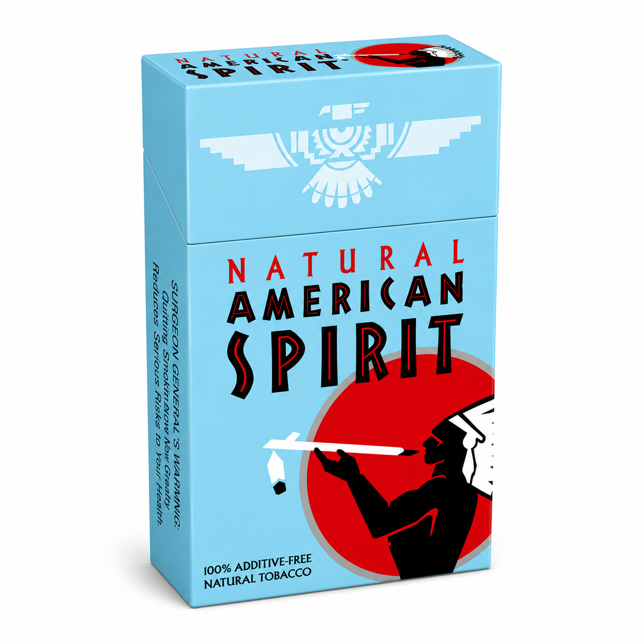 American Spirit Azul Cielo organic smooth cigarros naturales sin aditivos – TiendasVM México