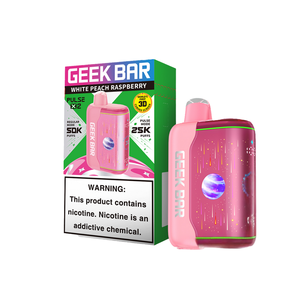 GEEK BAR PULSE X2 – WHITE PEACH RASPBERRY