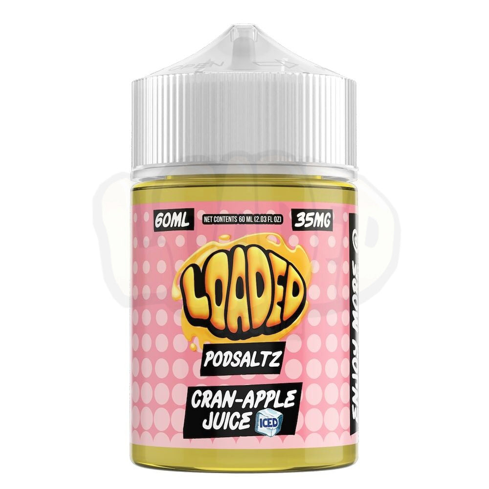 Loaded Pod Saltz Cran Apple Juice ICED 60ml 35mg nicotine salt e liquid Ruthless Vapor sabor jugo de arándano con manzana liquido para vape pods comprar en CDMX envío express líquidos vape a domicilio Área Metropolitana