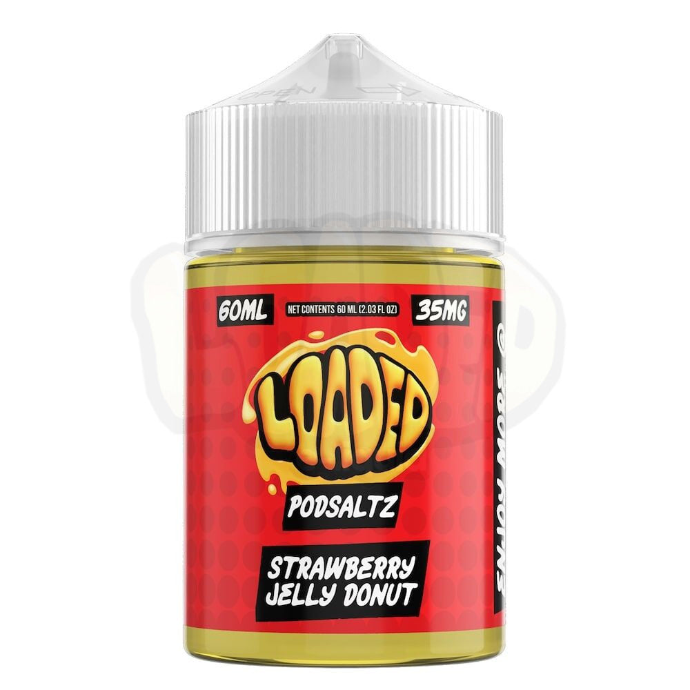 Loaded Pod Saltz Strawberry Jelly Donut 60ml 35mg nicotine salt e liquid Ruthless Vapor sabor dona fresa jelly liquido para vape pods comprar en CDMX envío express líquidos vape a domicilio Área Metropolitana