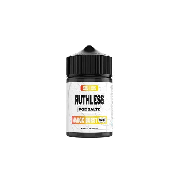 Ruthless Essentials Mango Burst On Ice 60ml 50mg nicotine salt e liquid sabor mango con hielo liquido para vape pods comprar en CDMX envío express Área Metropolitana