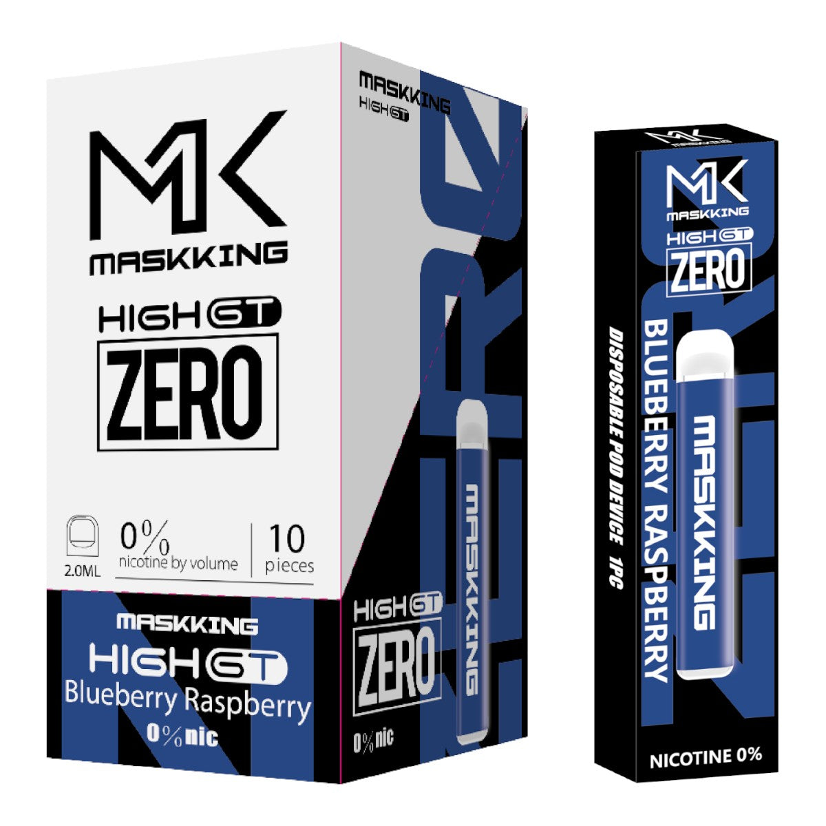 Maskking GT Zero 10 Pack, 10 vapes 0% nicotina originales mayoreo México