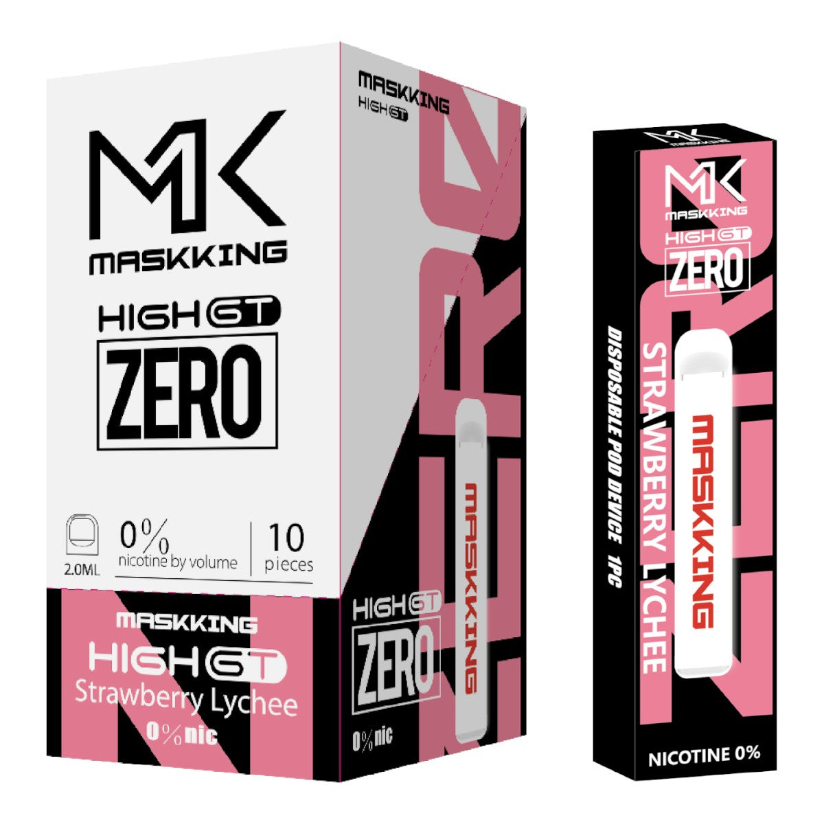 Maskking GT Zero 10 Pack, 10 vapes 0% nicotina originales mayoreo México