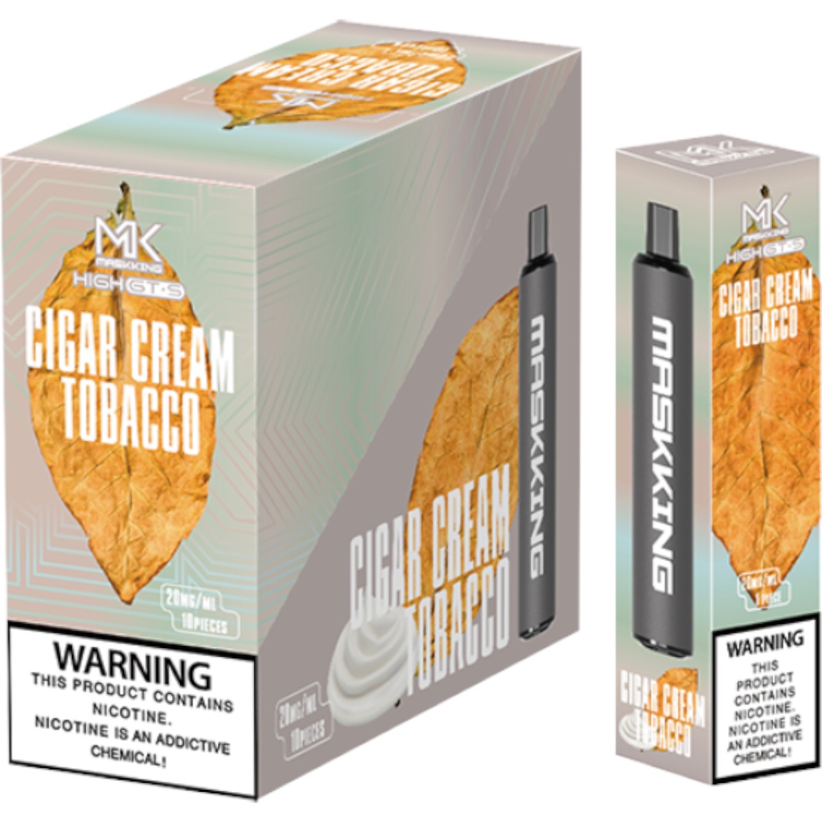 Maskking GTS 10 Pack, 10 vapes desechables +2500 puffs originales mayoreo México