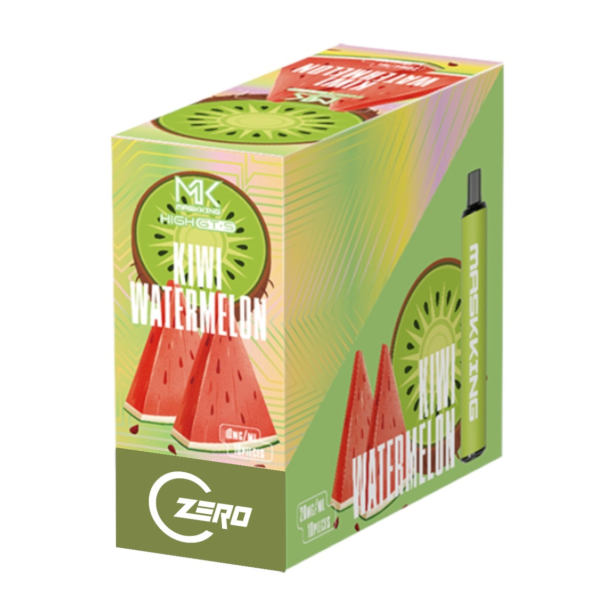 Maskking GTS Zero 10 Pack, 10 vapes 0% nicotina originales mayoreo México