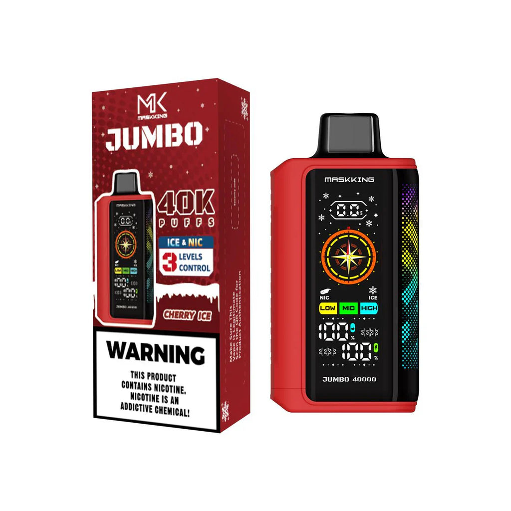Maskking Jumbo control de nicotina y menta ICE, vape recargable México