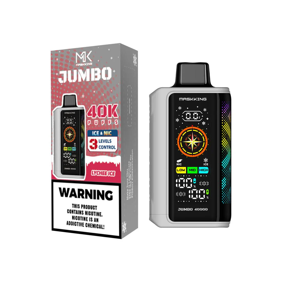Maskking Jumbo carga rápida USB-C, vapeador recargable original México