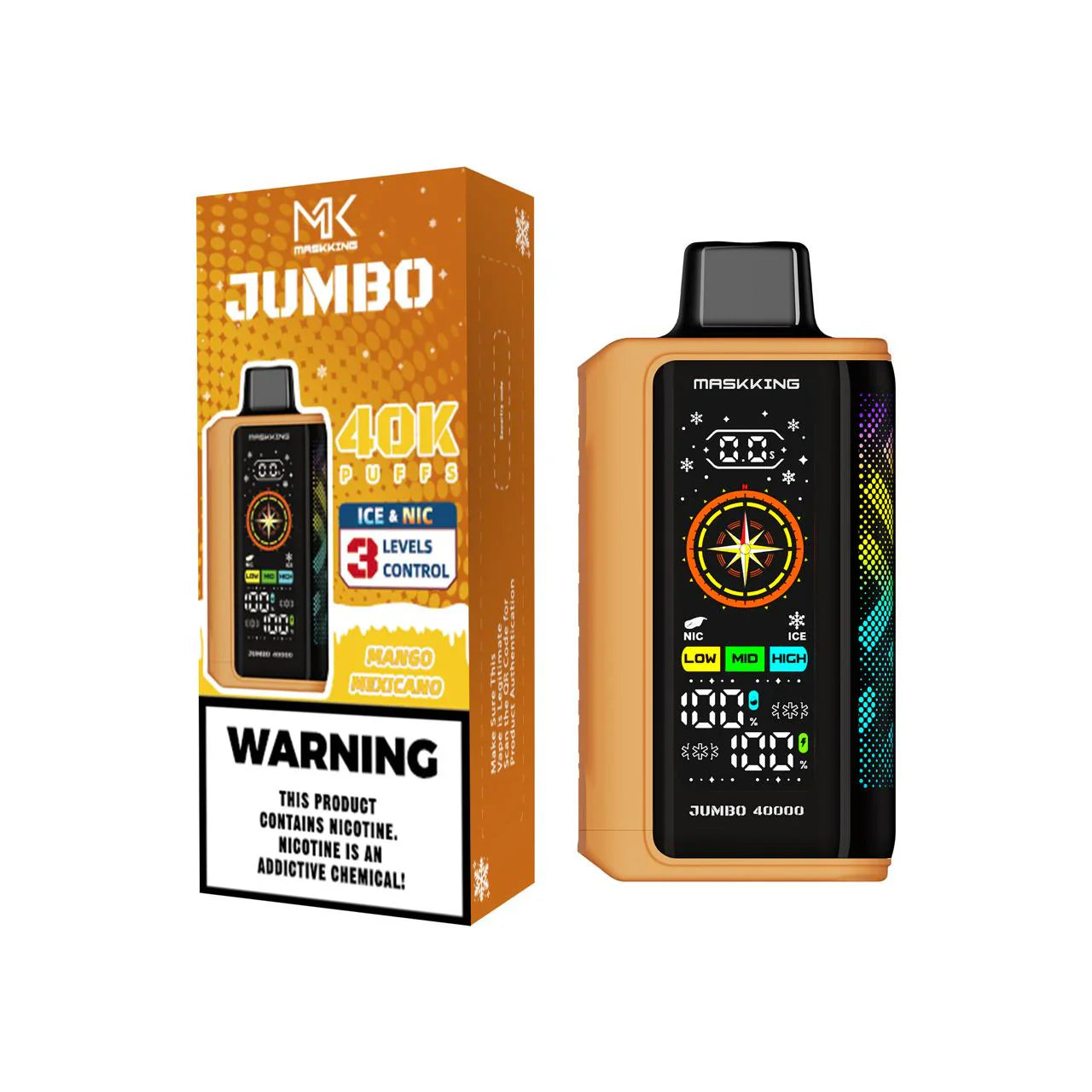 Vape Maskking Jumbo 9 combinaciones de sabor, 40000 caladas original México