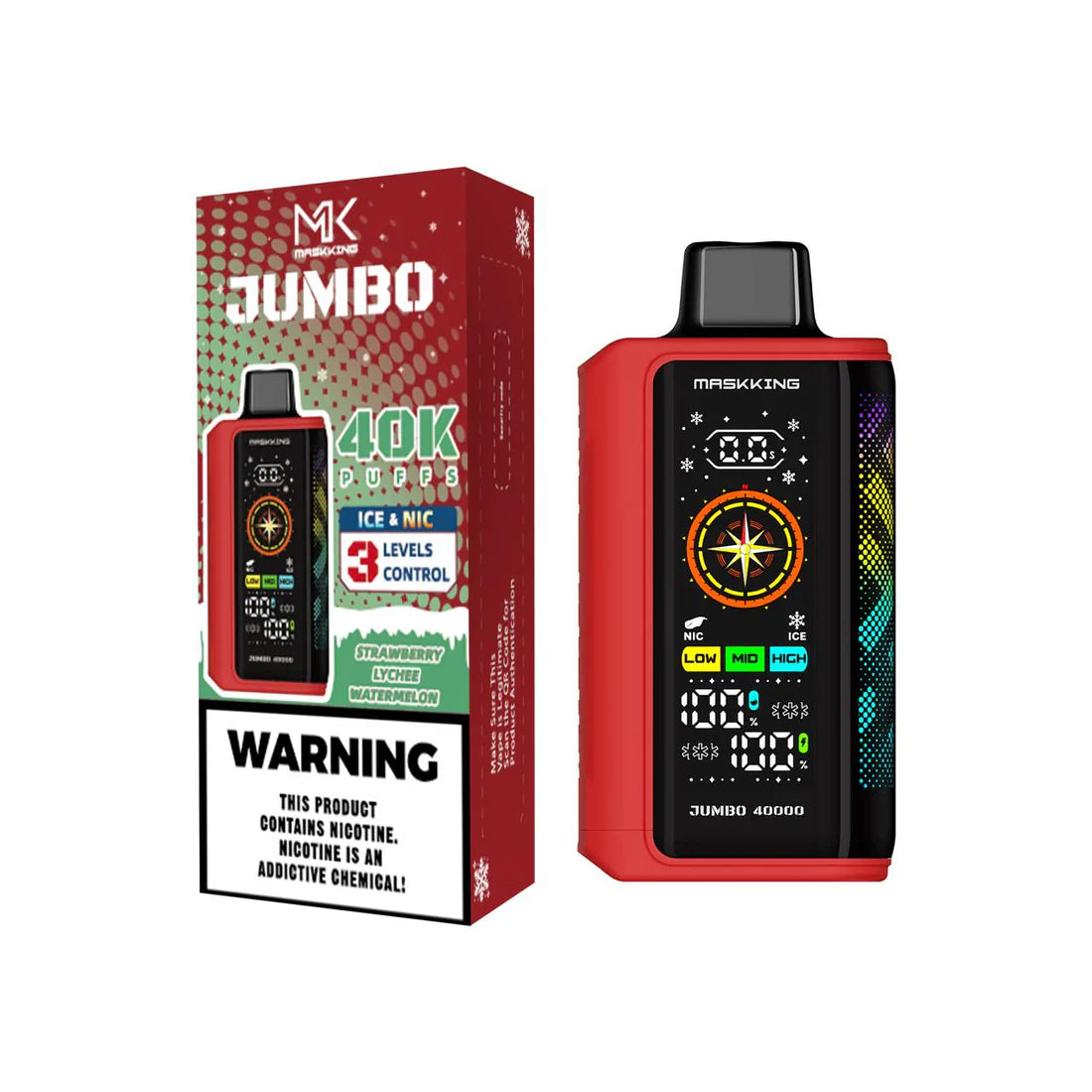 Maskking Jumbo original sellado de fábrica, vapeador con envío en México
