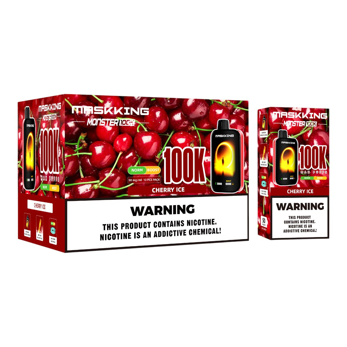 Compra Maskking Monster 100K 10 Pack vapes originales, envío en México