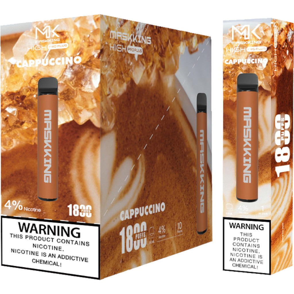 Maskking Pro Plus 10 Pack, 10 vapes +1800 puffs originales mayoreo México