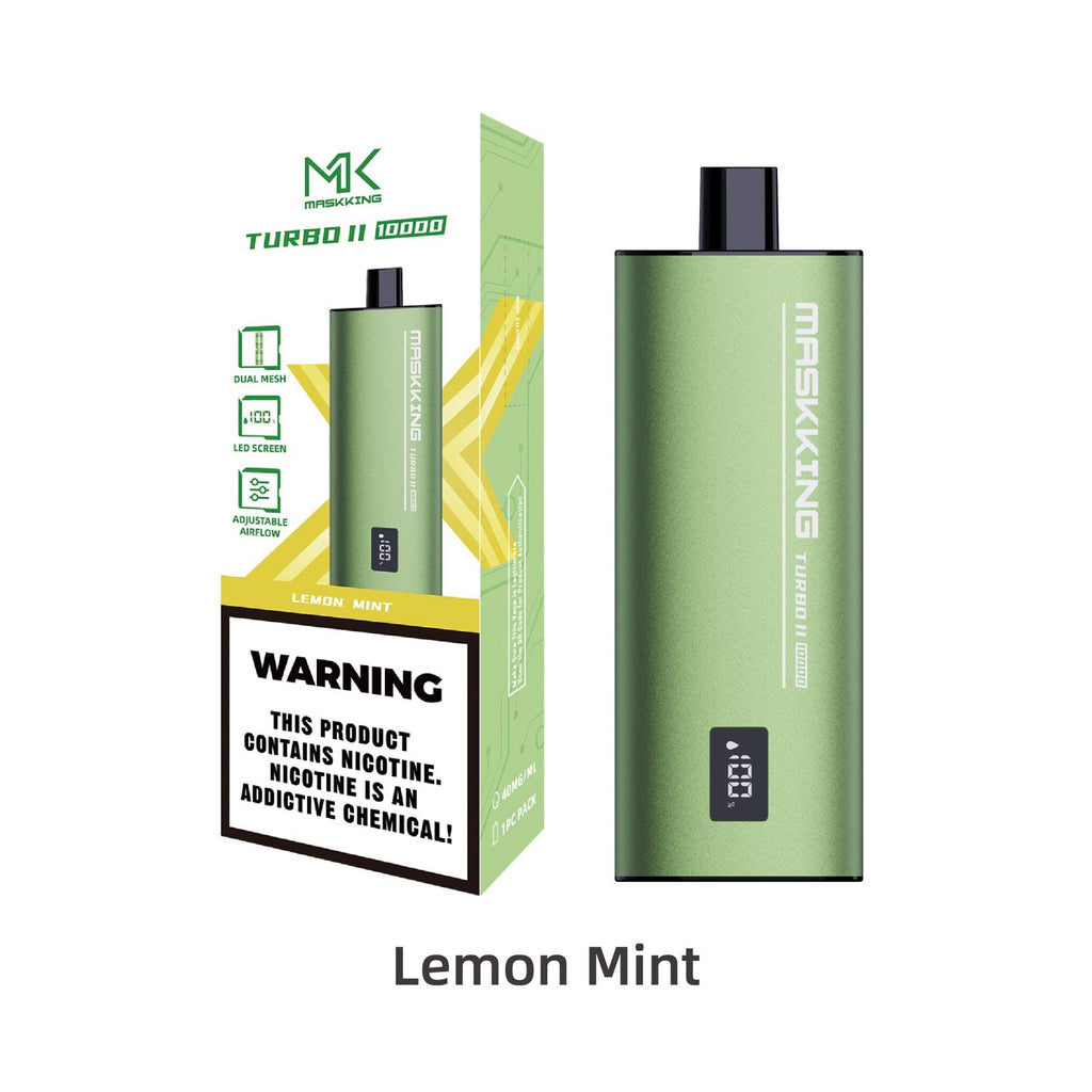 Vape Maskking Turbo II 4% nicotina recargable, original en México