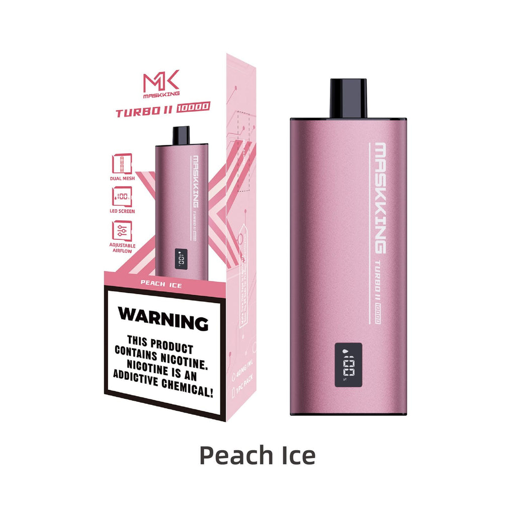 Maskking Turbo II vape recargable con pantalla LED, original en México