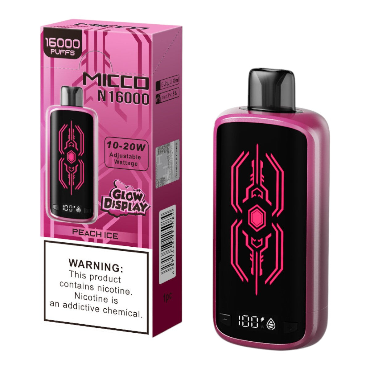 Micco N16 vapeador desechable activación automática original México